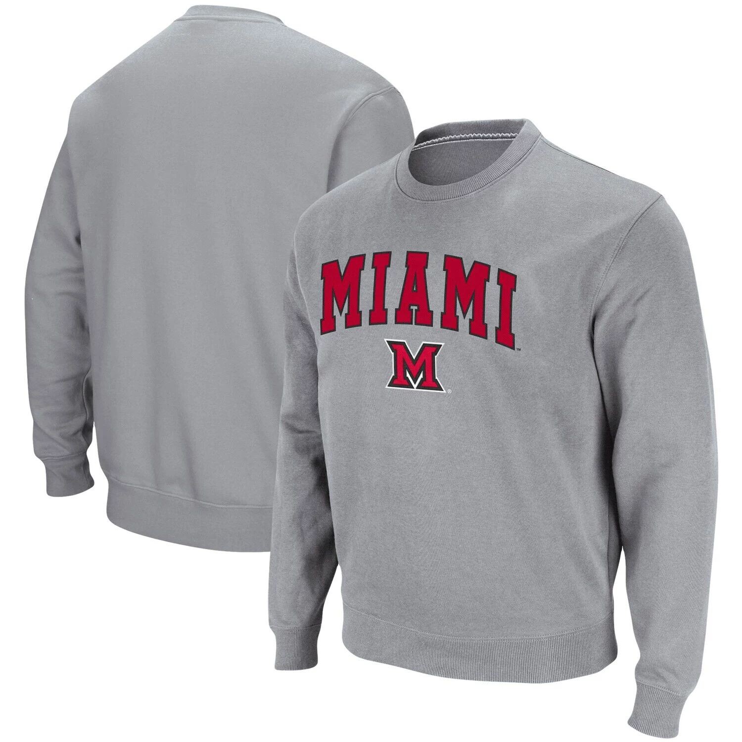 Мужской твиловый пуловер с принтом «Heathered Grey Miami University RedHawks Arch & Logo Tackle» Colosseum
Мужской твиловый пуловер с принтом «Heathered Grey Miami University RedHawks Arch & Logo Tackle» Colosseum
