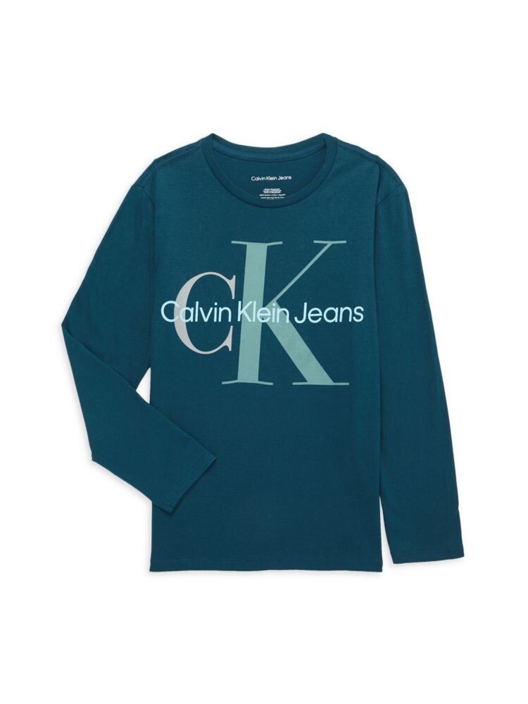 Футболка с круглым вырезом и логотипом для мальчиков Calvin Klein, цвет Deep Cyan
Футболка с круглым вырезом и логотипом для мальчиков Calvin Klein, цвет Deep Cyan