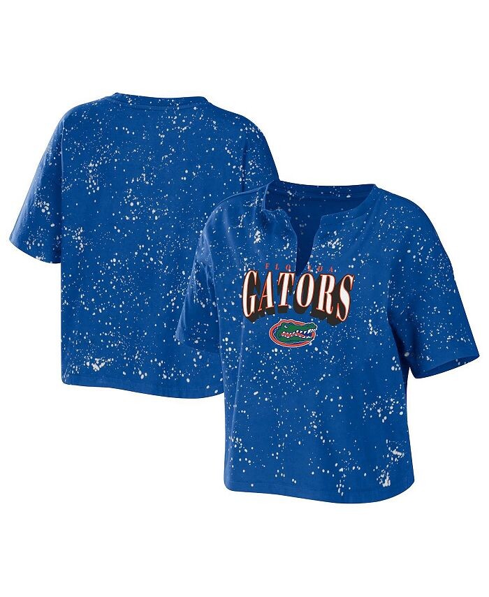 Женская укороченная футболка с вырезом и вырезом Royal Florida Gators Bleach Wash Splatter WEAR by Erin Andrews, синий
Женская укороченная футболка с вырезом и вырезом Royal Florida Gators Bleach Wash Splatter WEAR by Erin Andrews, синий