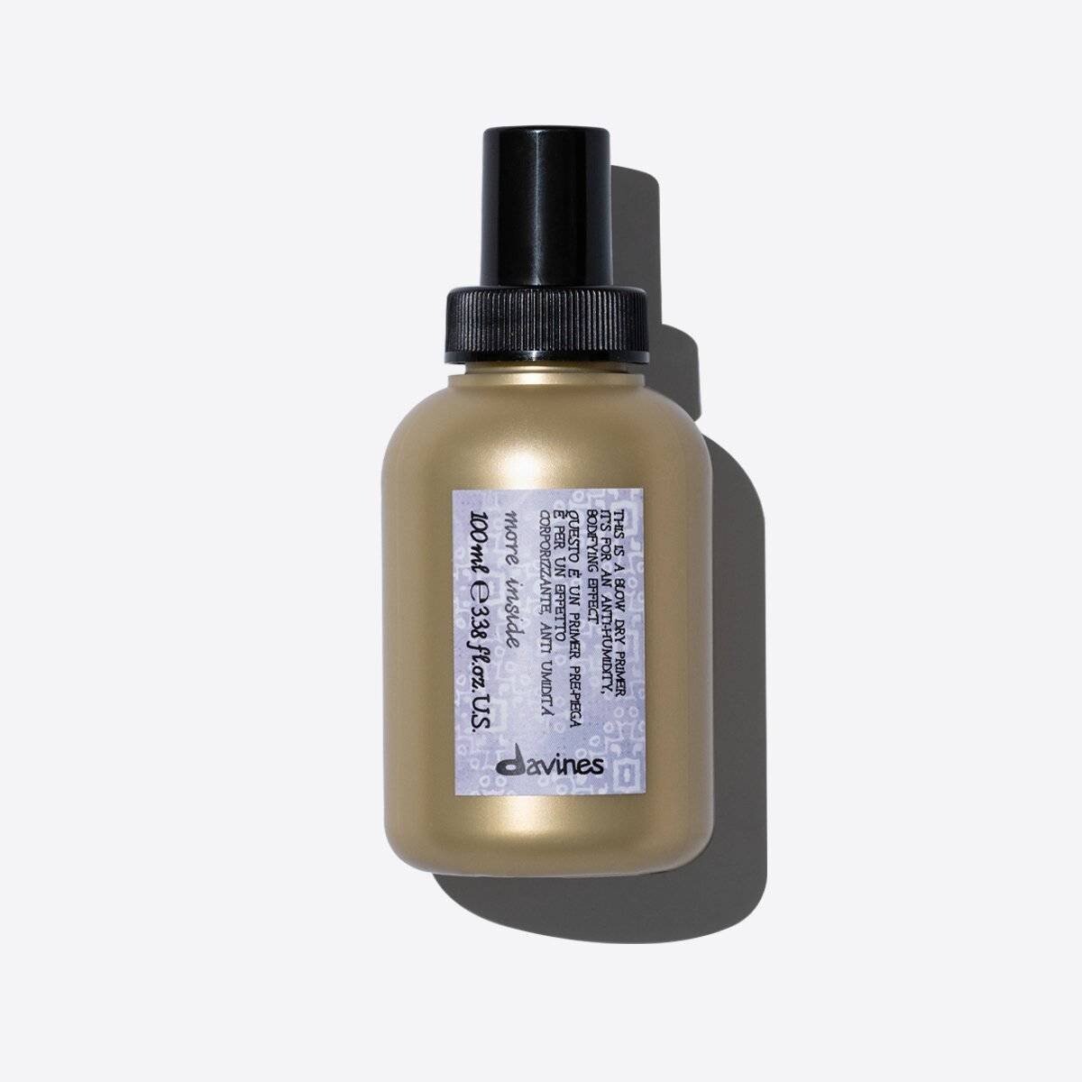 Davines More Inside Blow Dry Primer - Спрей для придания объема, ускоряет высыхание, 100 мл
Davines More Inside Blow Dry Primer - Спрей для придания объема, ускоряет высыхание, 100 мл