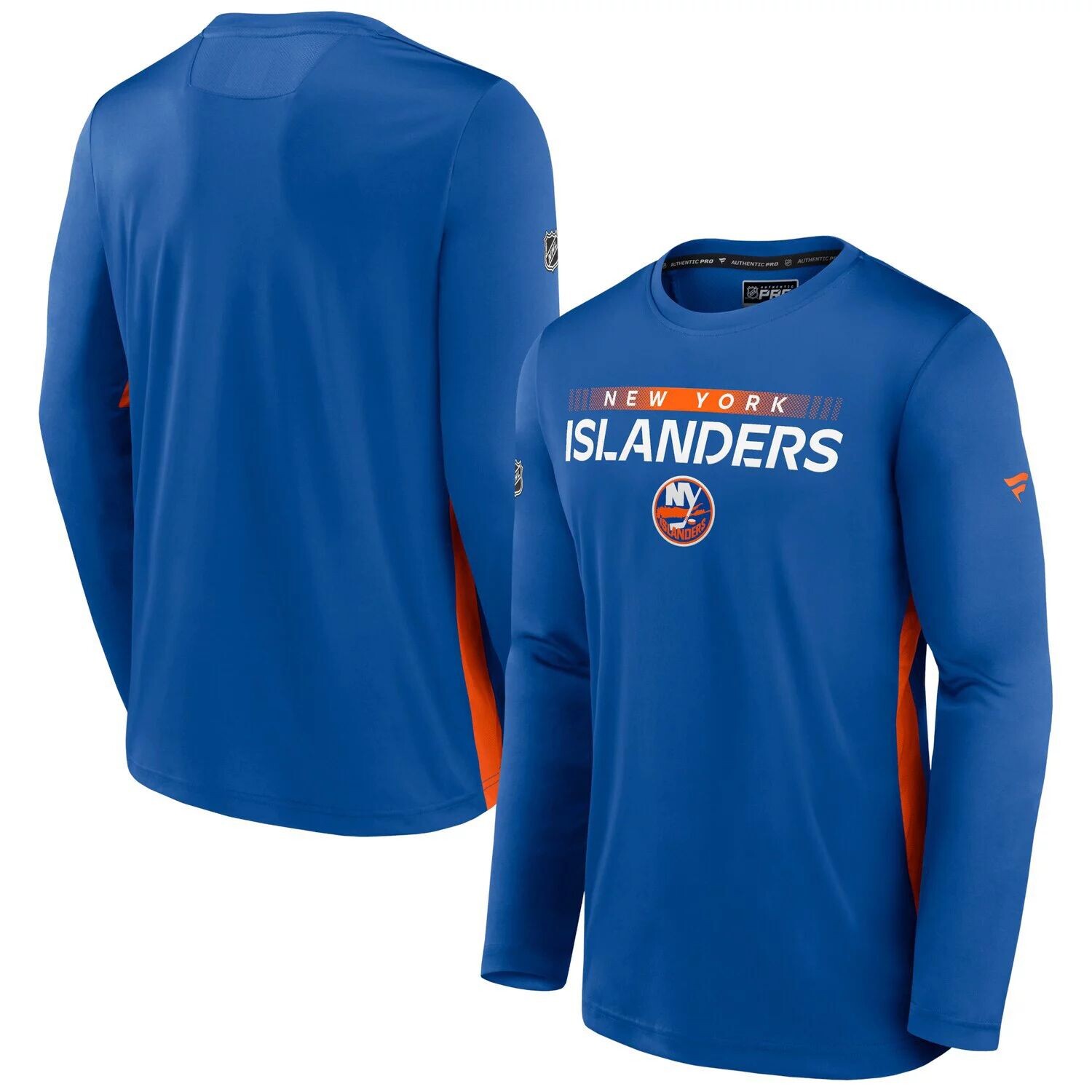 Мужская футболка с длинным рукавом Fanatics Royal New York Islanders Authentic Pro Rink Performance
Мужская футболка с длинным рукавом Fanatics Royal New York Islanders Authentic Pro Rink Performance