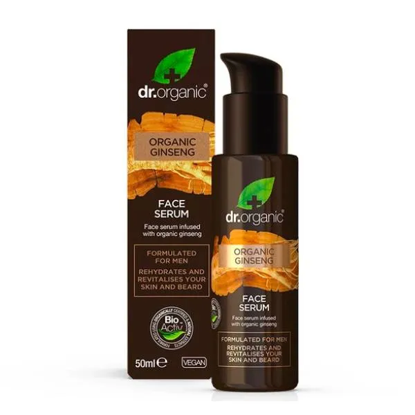 Увлажняет и оздоравливает кожу лица и бороды Serúm Facial De Ginseng Orgánico Dr. Organic, 50 ml
Увлажняет и оздоравливает кожу лица и бороды Serúm Facial De Ginseng Orgánico Dr. Organic, 50 ml