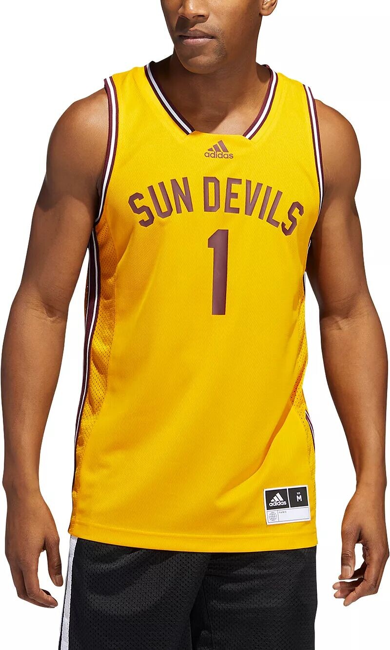 Мужская баскетбольная майка Adidas Arizona State Sun Devils #1 Gold Reverse Retro 2.0
Мужская баскетбольная майка Adidas Arizona State Sun Devils #1 Gold Reverse Retro 2.0