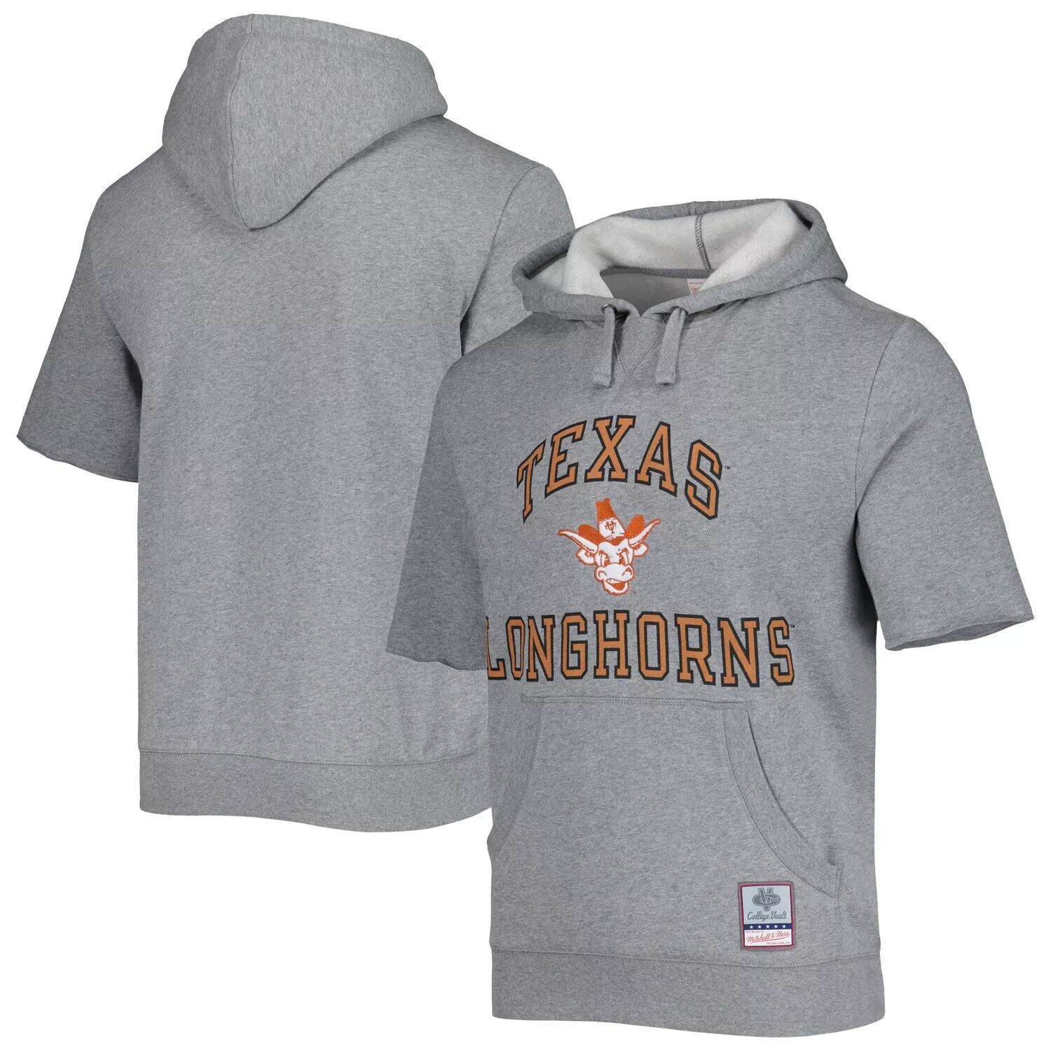 Мужская толстовка с капюшоном Mitchell & Ness Heathered Grey Texas Longhorns Wordmark с короткими рукавами
Мужская толстовка с капюшоном Mitchell & Ness Heathered Grey Texas Longhorns Wordmark с короткими рукавами