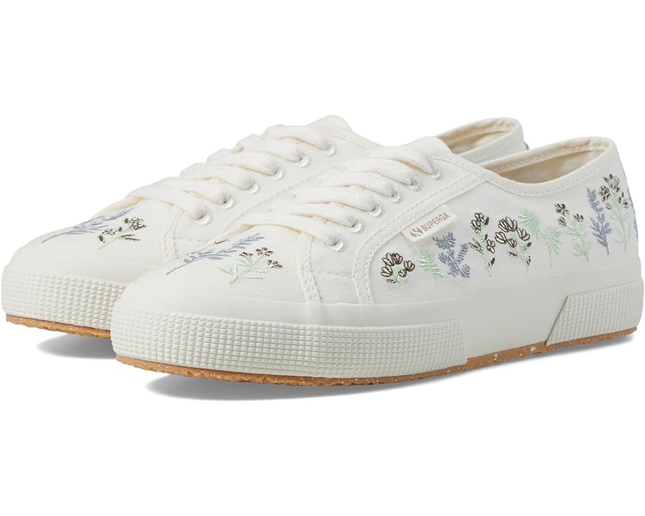 Кроссовки Superga 2750 Organic Flowers Embroidery, цвет White Avorio/Green/Chocolate
Кроссовки Superga 2750 Organic Flowers Embroidery, цвет White Avorio/Green/Chocolate