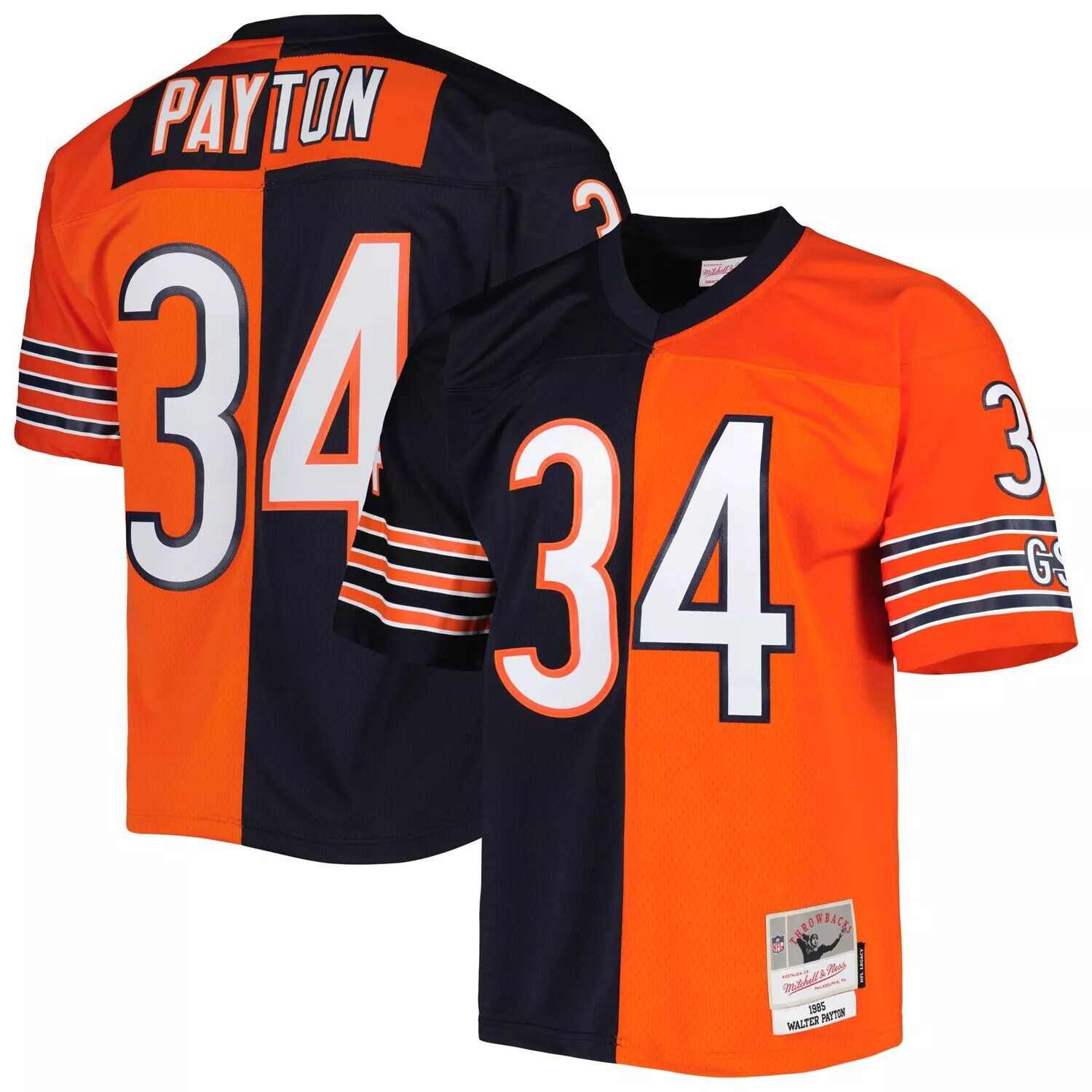 Мужская футболка Mitchell & Ness Walter Payton темно-синего/оранжевого цвета Chicago Bears 1985 Split Legacy Replica Джерси, Синий
Мужская футболка Mitchell & Ness Walter Payton темно-синего/оранжевого цвета Chicago Bears 1985 Split Legacy Replica Джерси, Синий