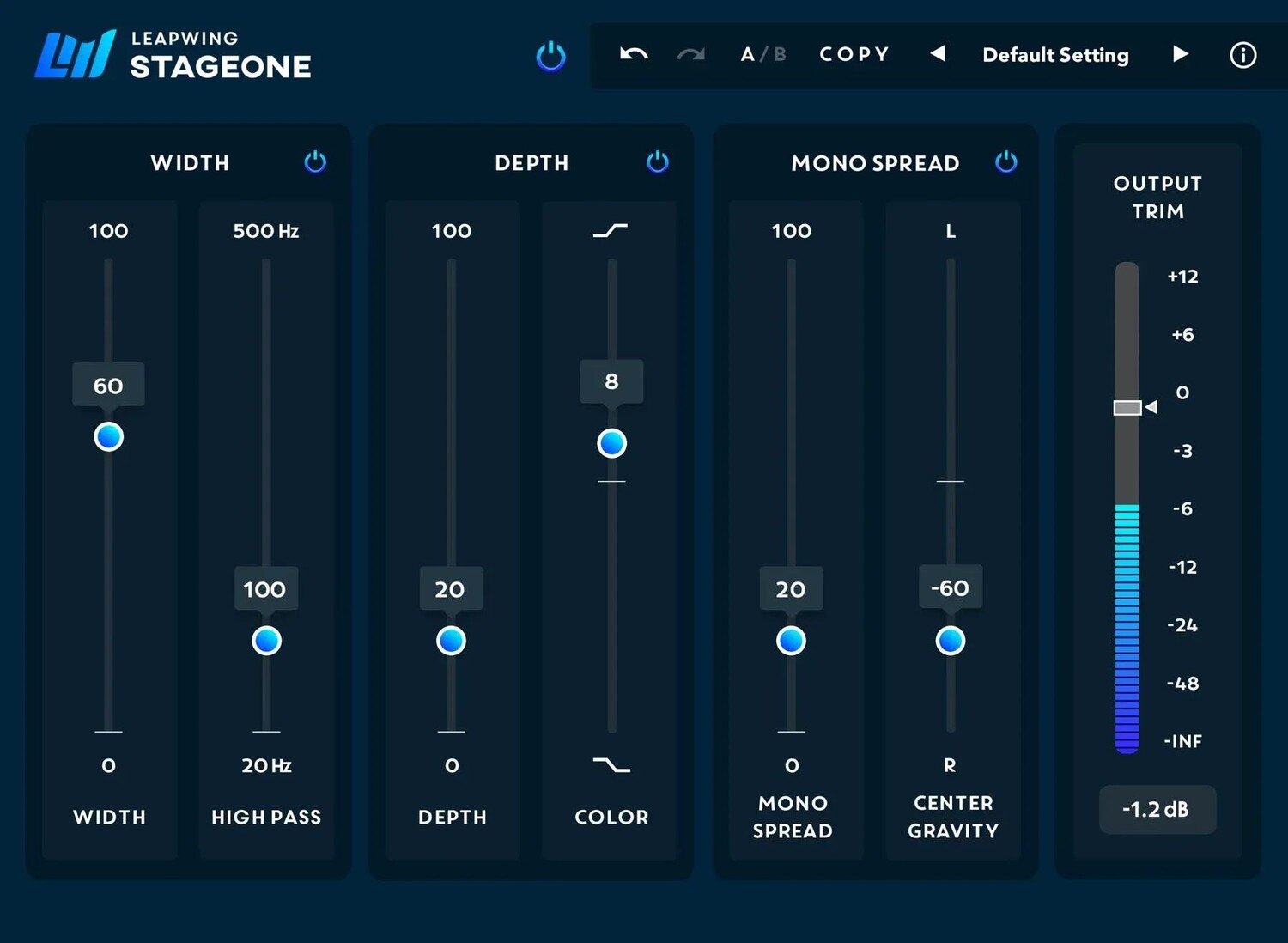 Плагин Leapwing Audio StageOne Stereo Width & Depth — академическая версия (загрузить)
Плагин Leapwing Audio StageOne Stereo Width & Depth — академическая версия (загрузить)
