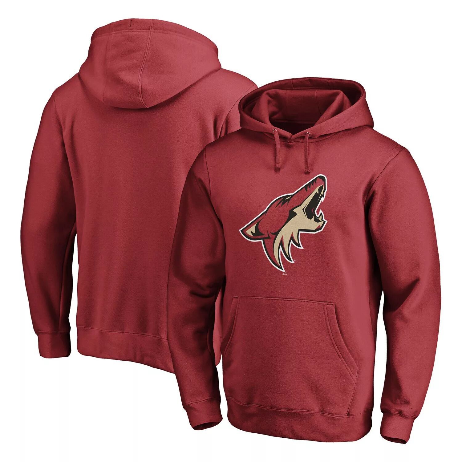 Мужской флисовый пуловер с капюшоном с логотипом Garnet Arizona Coyotes Primary Team Fanatics
Мужской флисовый пуловер с капюшоном с логотипом Garnet Arizona Coyotes Primary Team Fanatics