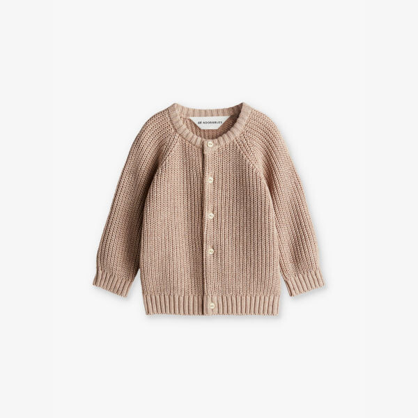 Кардиган из хлопчатобумажной пряжи с круглым вырезом 0-36 месяцев H&M Adorables, бежевый
Кардиган из хлопчатобумажной пряжи с круглым вырезом 0-36 месяцев H&M Adorables, бежевый
