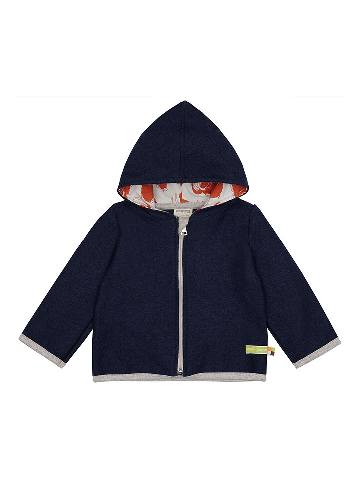 Флисовая куртка loud + proud Wollwalk Jacke, темно синий 
Флисовая куртка loud + proud Wollwalk Jacke, темно синий