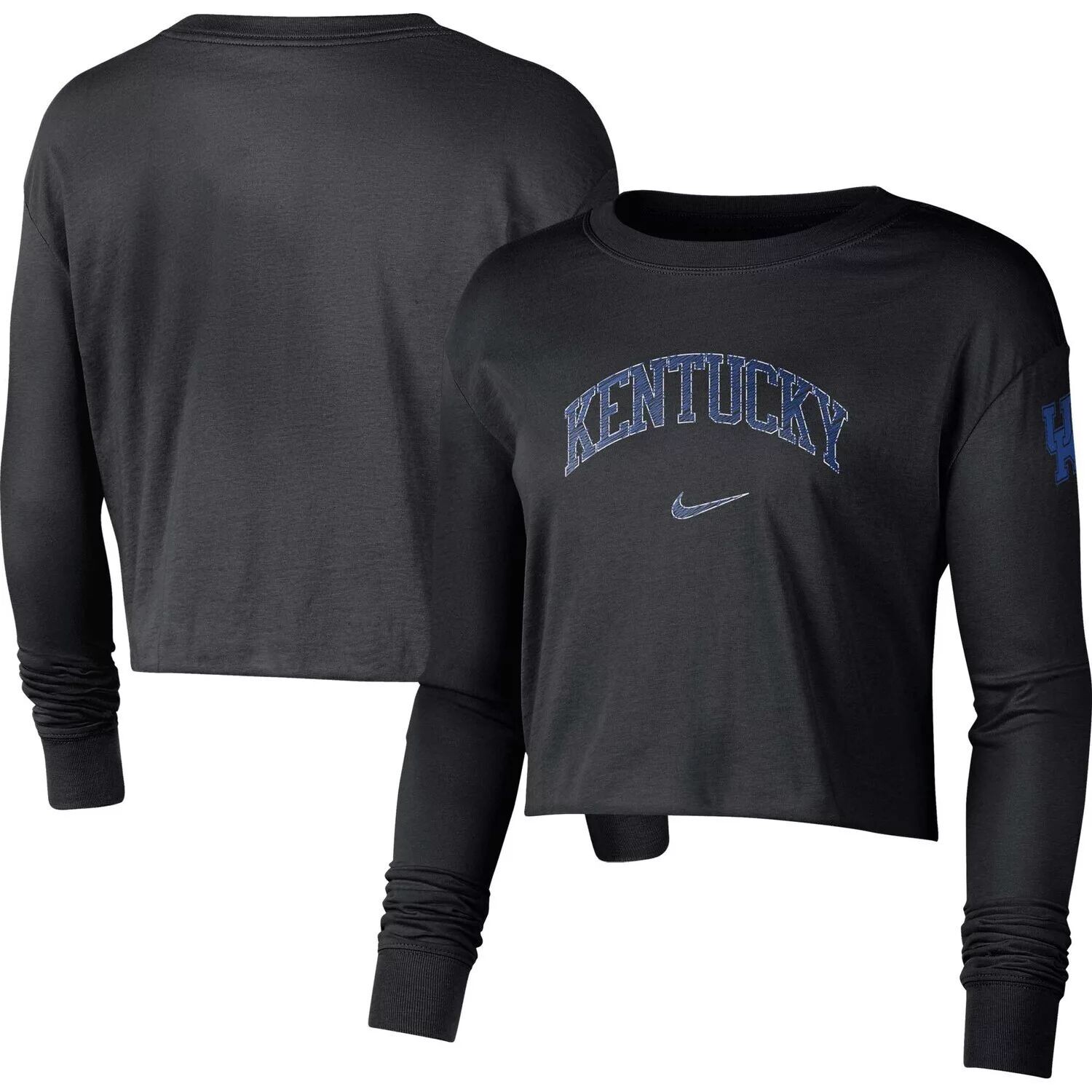 Женская черная укороченная футболка с логотипом Nike Kentucky Wildcats 2-Hit Nike, Черный
Женская черная укороченная футболка с логотипом Nike Kentucky Wildcats 2-Hit Nike, Черный