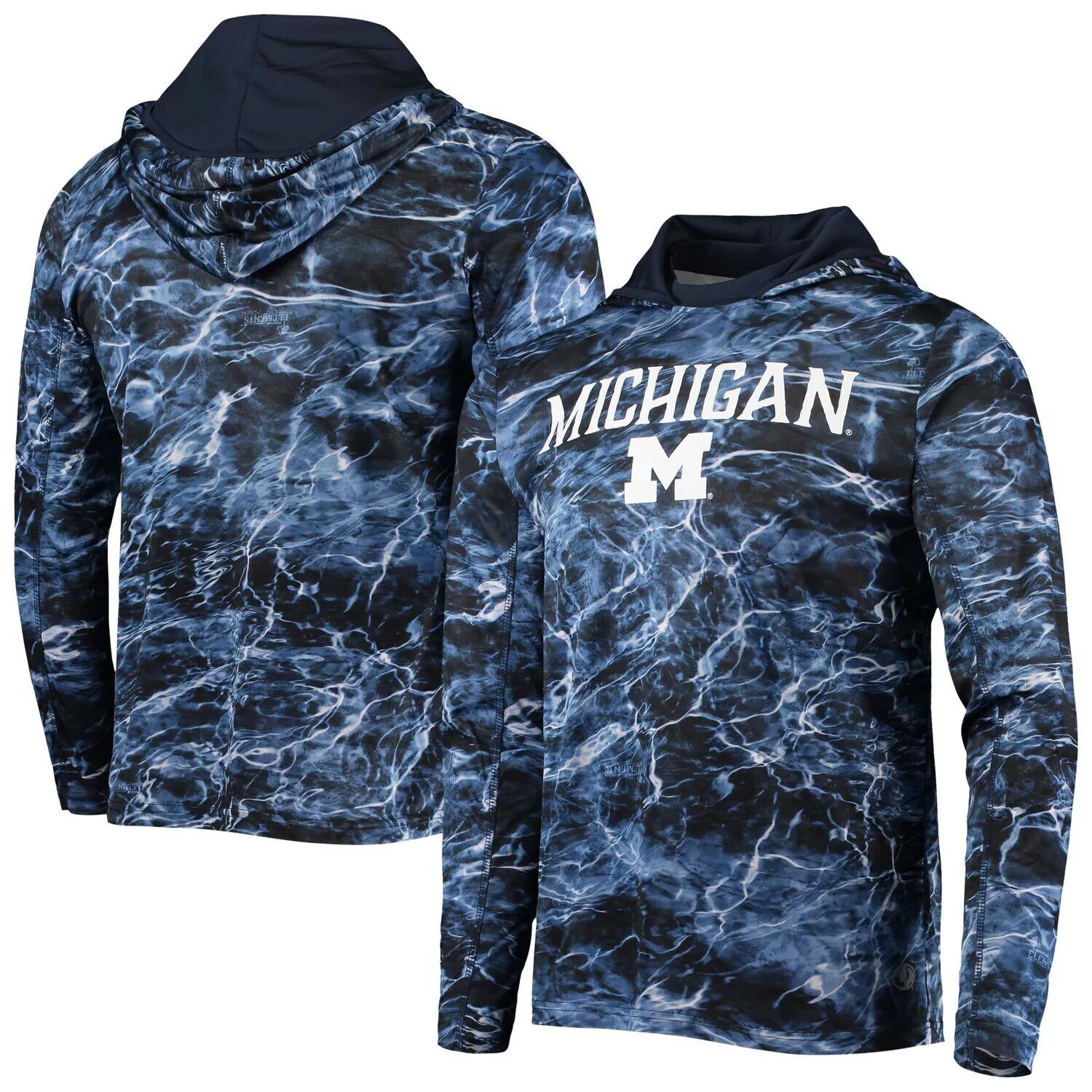 Мужская футболка с капюшоном и длинными рукавами Colosseum Navy Michigan Wolverines Mossy Oak
Мужская футболка с капюшоном и длинными рукавами Colosseum Navy Michigan Wolverines Mossy Oak