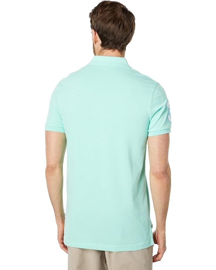 Поло U.S. POLO ASSN. Slim Fit Big Horse Polo with Stripe Collar, цвет Summer Mint
Поло U.S. POLO ASSN. Slim Fit Big Horse Polo with Stripe Collar, цвет Summer Mint