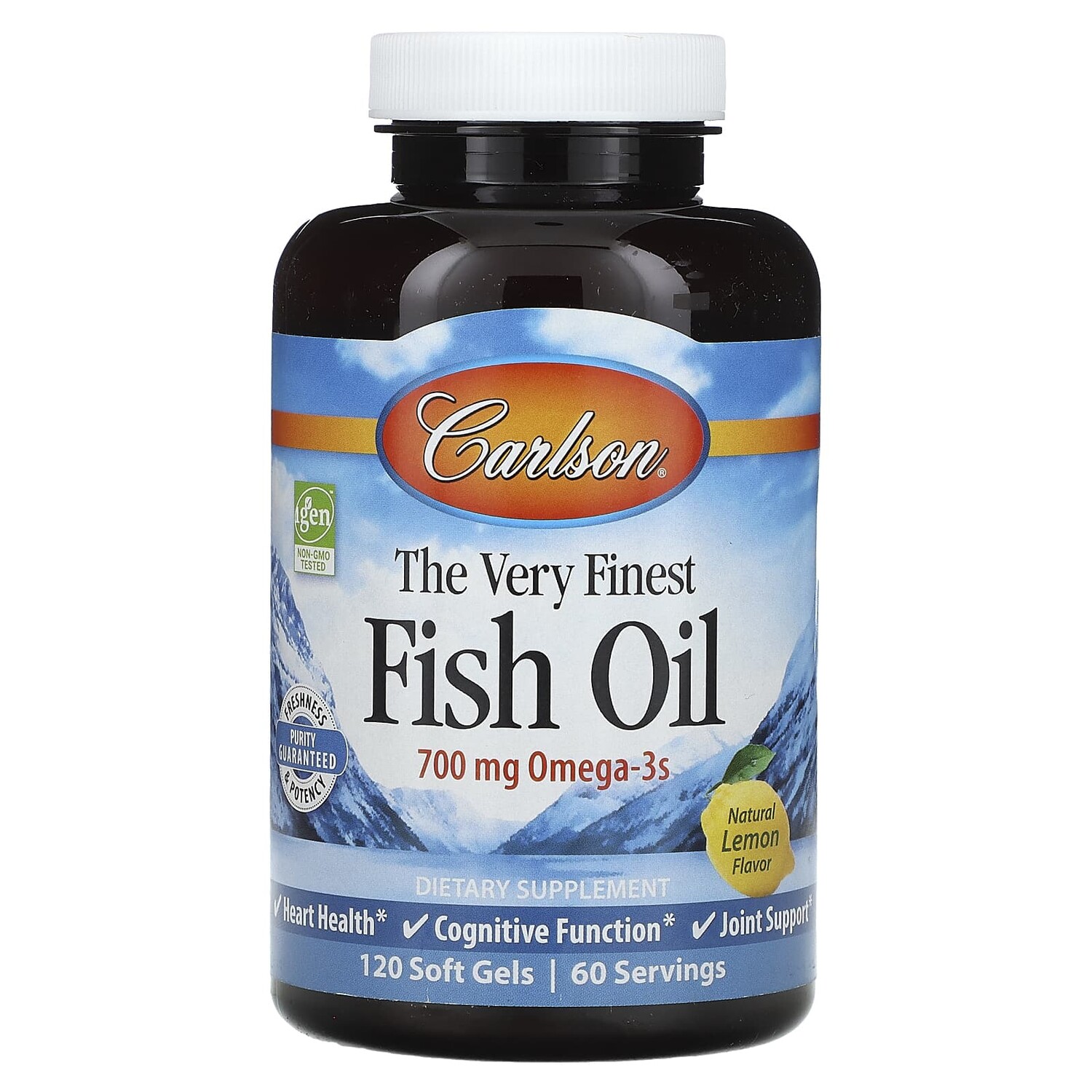The Very Finest Fish Oil, натуральный лимон, 700 мг, 120 мягких таблеток, Carlson
The Very Finest Fish Oil, натуральный лимон, 700 мг, 120 мягких таблеток, Carlson