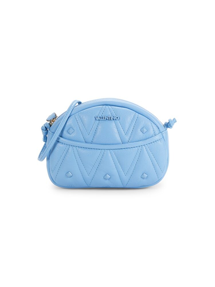 Стеганая кожаная сумка через плечо с логотипом Moony Mario Valentino, цвет Baby Blue
Стеганая кожаная сумка через плечо с логотипом Moony Mario Valentino, цвет Baby Blue