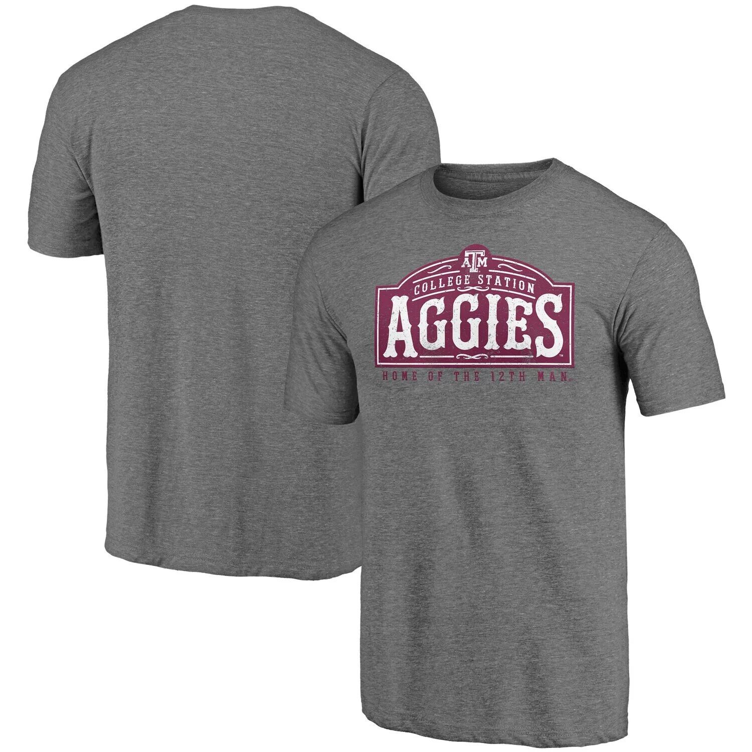 Мужская серая футболка с логотипом Texas A&M Aggies Hometown Tri-Blend Fanatics, Серый
Мужская серая футболка с логотипом Texas A&M Aggies Hometown Tri-Blend Fanatics, Серый