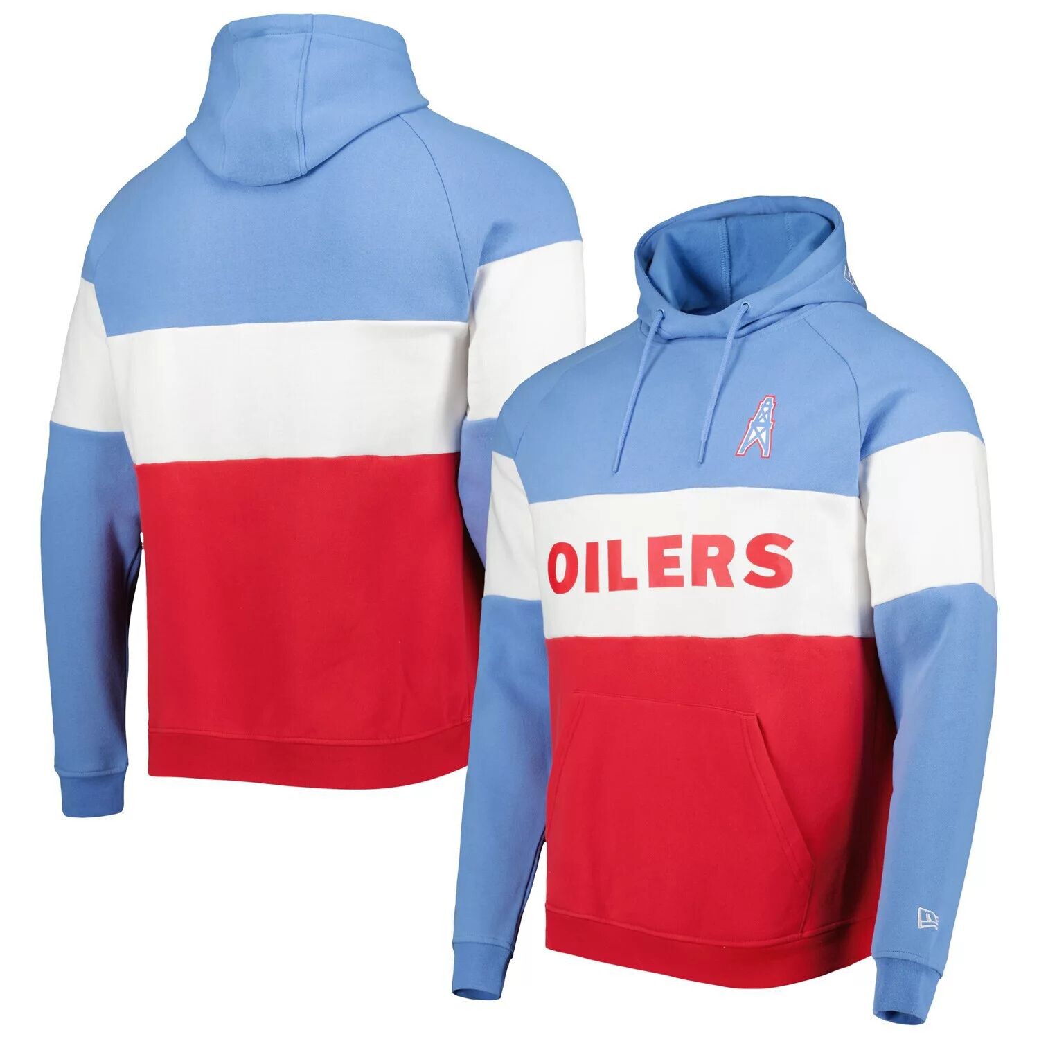 Мужской красный/синий пуловер с капюшоном New Era Houston Oilers с цветными блоками
Мужской красный/синий пуловер с капюшоном New Era Houston Oilers с цветными блоками