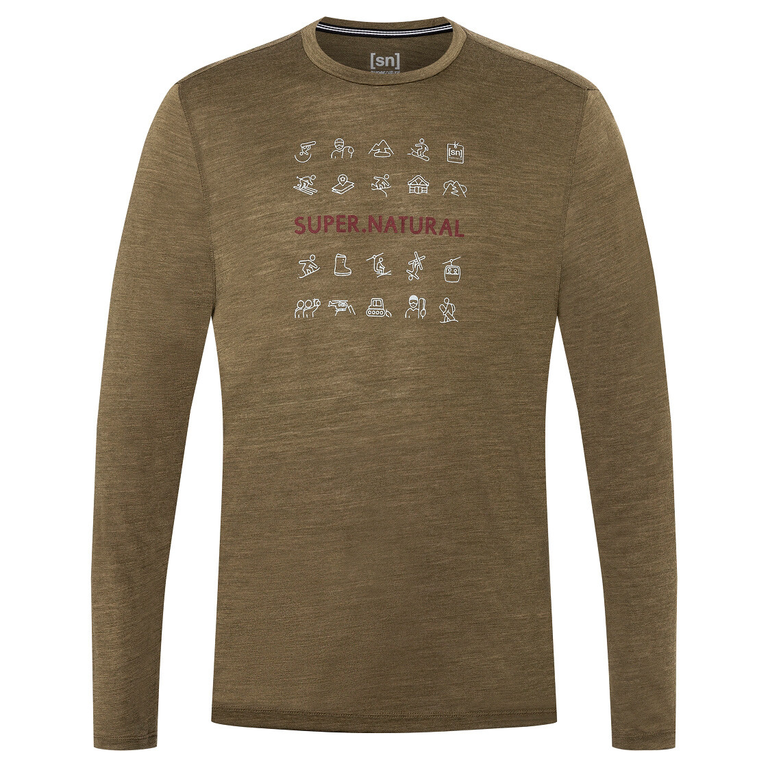 Рубашка из мериноса Super Natural Icons L/S, цвет Olive Night Melange/Sun Dried Tomato/Vapor Grey
Рубашка из мериноса Super Natural Icons L/S, цвет Olive Night Melange/Sun Dried Tomato/Vapor Grey