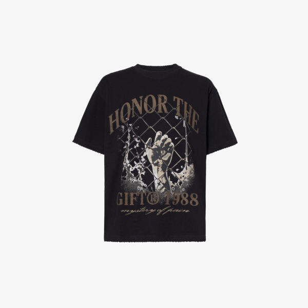 Футболка классического кроя из хлопкового джерси Mystery Of Pain с графическим принтом Honor The Gift, черный
Футболка классического кроя из хлопкового джерси Mystery Of Pain с графическим принтом Honor The Gift, черный
