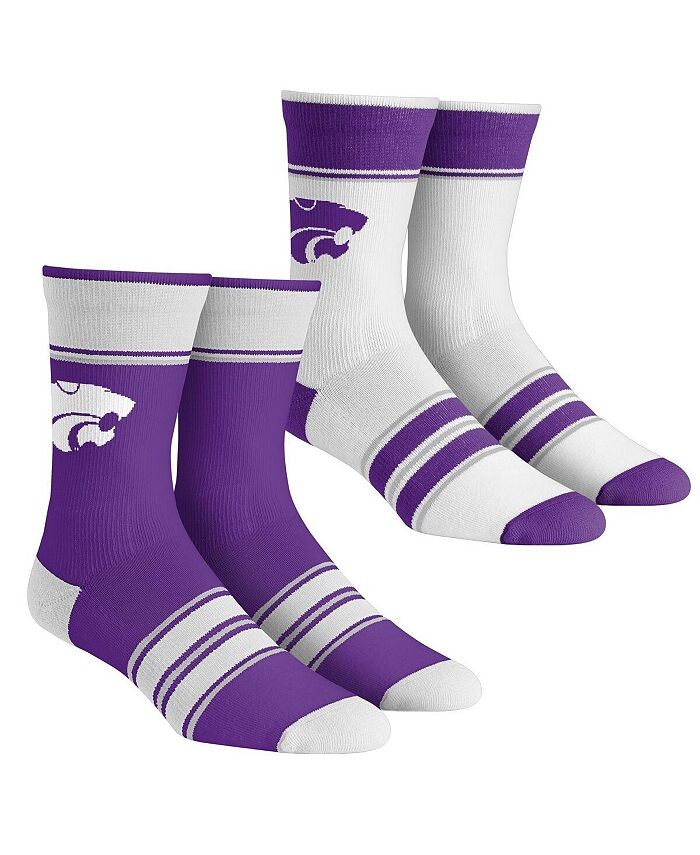 Мужские и женские носки Kansas State Wildcats, комплект из 2 носков Team Crew в несколько полосок Rock 'Em, фиолетовый
Мужские и женские носки Kansas State Wildcats, комплект из 2 носков Team Crew в несколько полосок Rock 'Em, фиолетовый