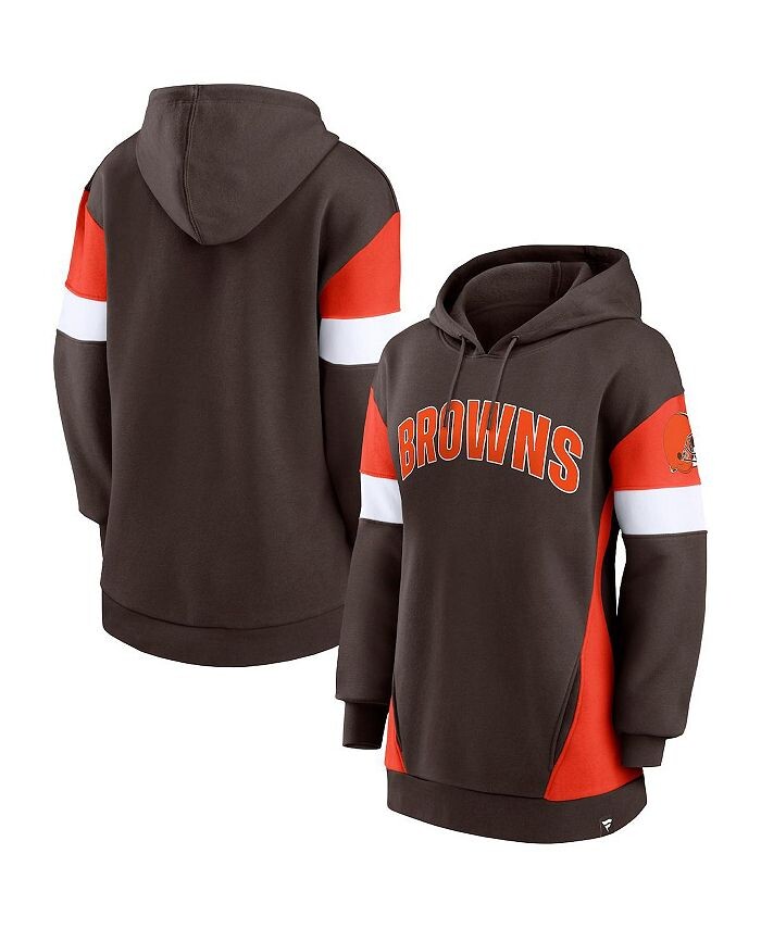 Женский фирменный коричневый, оранжевый пуловер с капюшоном Cleveland Browns Lock It Down Fanatics, коричневый
Женский фирменный коричневый, оранжевый пуловер с капюшоном Cleveland Browns Lock It Down Fanatics, коричневый