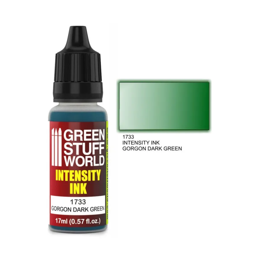 Чернила Intensity - Gorgon Dark Green (17 мл), Paint - Inks & Dyes (Green Stuff World)
Чернила Intensity - Gorgon Dark Green (17 мл), Paint - Inks & Dyes (Green Stuff World)
