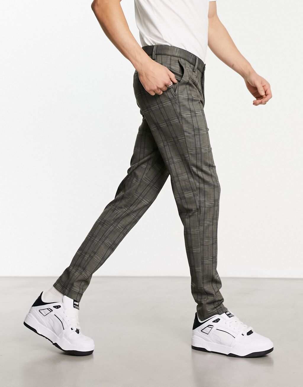 Брюки узкого кроя Jack & Jones Intelligence marco в коричневую клетку, Коричневый
Брюки узкого кроя Jack & Jones Intelligence marco в коричневую клетку, Коричневый