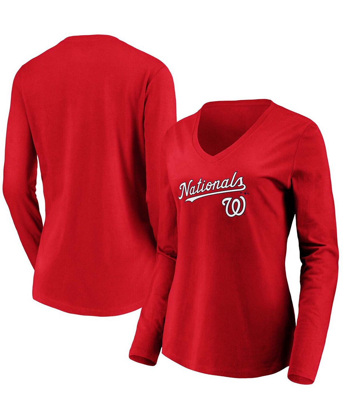 Красная женская футболка Washington Nationals Core Team Lockup с длинными рукавами и v-образным вырезом Fanatics, красный
Красная женская футболка Washington Nationals Core Team Lockup с длинными рукавами и v-образным вырезом Fanatics, красный