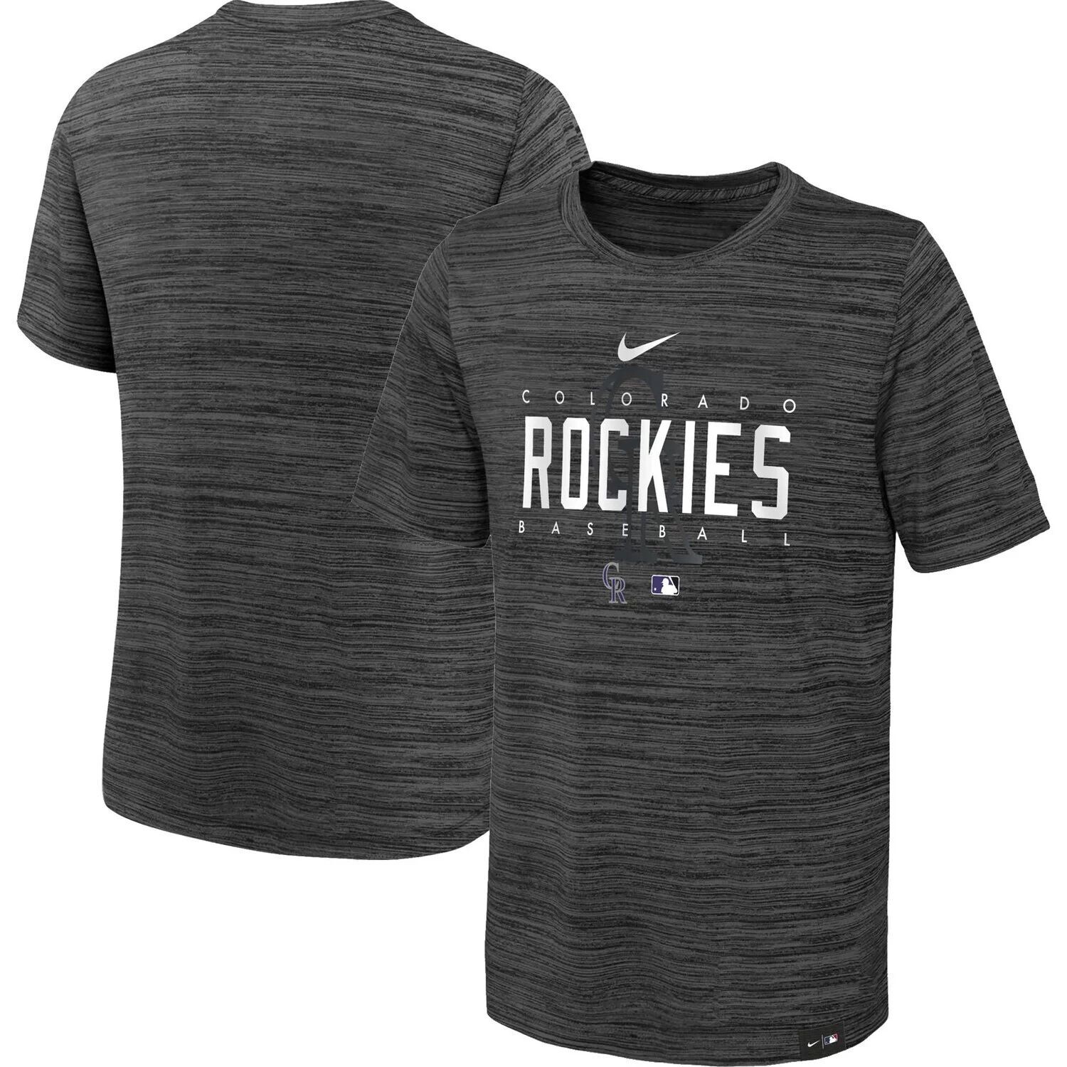 Черная молодежная футболка Nike Colorado Rockies Authentic Collection Velocity Practice Performance Nike
Черная молодежная футболка Nike Colorado Rockies Authentic Collection Velocity Practice Performance Nike