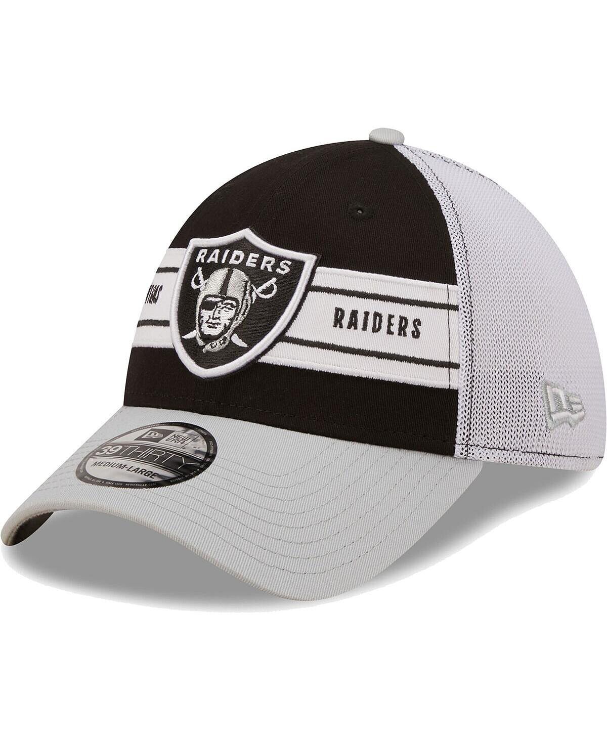 Мужская черно-серая кепка Las Vegas Raiders Team Banded 39Thirty Flex Hat New Era
Мужская черно-серая кепка Las Vegas Raiders Team Banded 39Thirty Flex Hat New Era