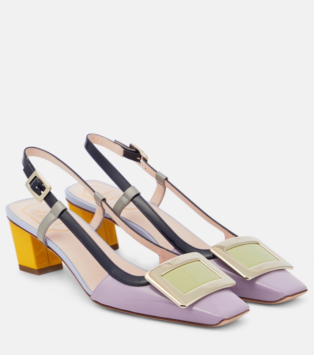 Туфли Belle Vivier из лакированной кожи с ремешком на пятке Roger Vivier, разноцветный
Туфли Belle Vivier из лакированной кожи с ремешком на пятке Roger Vivier, разноцветный