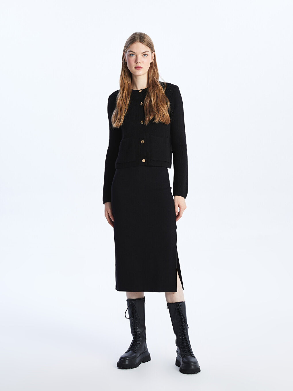 Женская однотонная трикотажная юбка очень облегающего кроя LCW Casual, новый черный
Женская однотонная трикотажная юбка очень облегающего кроя LCW Casual, новый черный