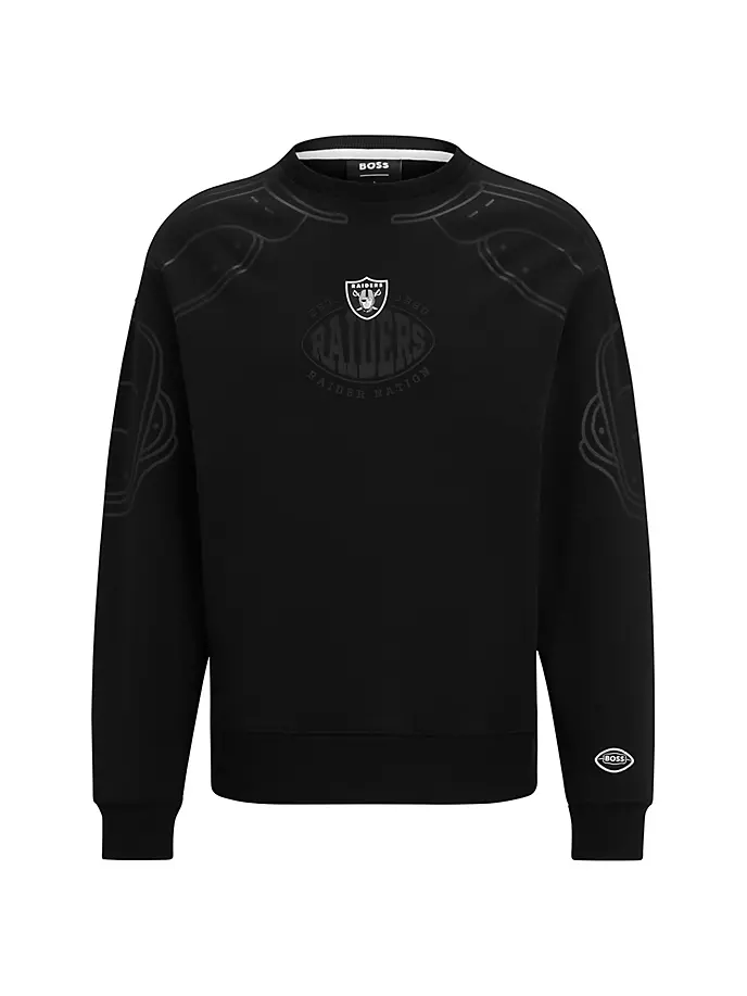 Толстовка из хлопковой смеси BOSS x NFL с совместным брендингом Boss, цвет raiders black
Толстовка из хлопковой смеси BOSS x NFL с совместным брендингом Boss, цвет raiders black