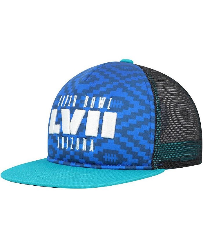Синяя кепка Trucker Snapback для больших мальчиков и девочек, цвет Aqua Super Bowl LVII, пенопластовая передняя часть Outerstuff, синий
Синяя кепка Trucker Snapback для больших мальчиков и девочек, цвет Aqua Super Bowl LVII, пенопластовая передняя часть Outerstuff, синий