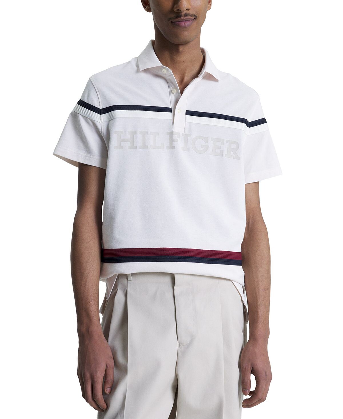 Мужская хлопковая футболка-поло стандартного кроя с монотипной полоской Global Stripes Tommy Hilfiger
Мужская хлопковая футболка-поло стандартного кроя с монотипной полоской Global Stripes Tommy Hilfiger