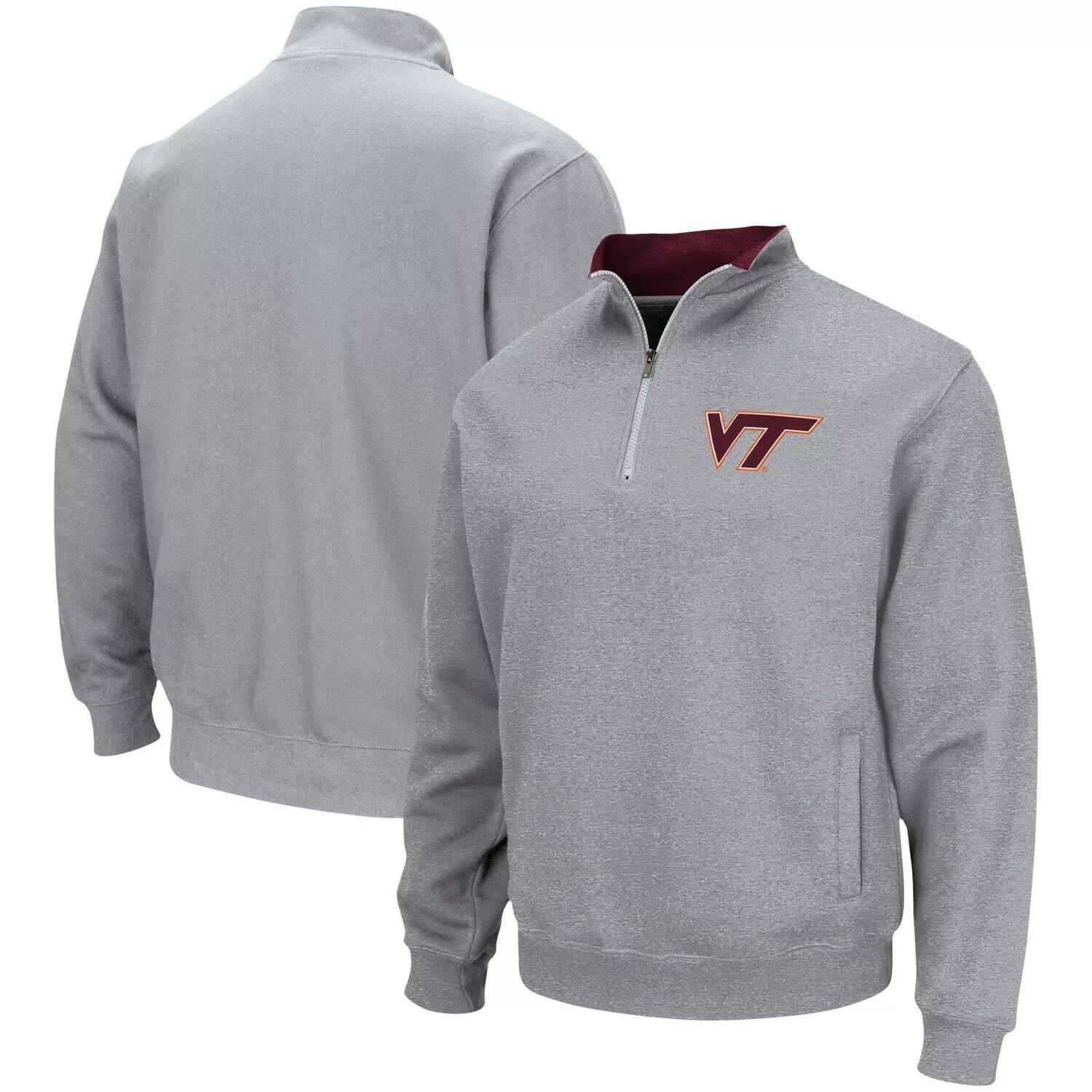 Мужская серая куртка с логотипом Virginia Tech Hokies Tortugas Team и молнией четверти с логотипом Colosseum
Мужская серая куртка с логотипом Virginia Tech Hokies Tortugas Team и молнией четверти с логотипом Colosseum