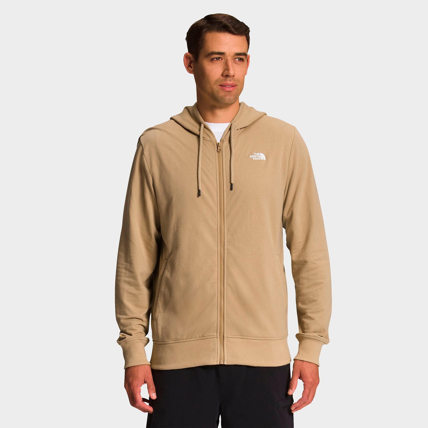 Мужская флисовая толстовка на молнии с простым логотипом The North Face, бежевый
Мужская флисовая толстовка на молнии с простым логотипом The North Face, бежевый