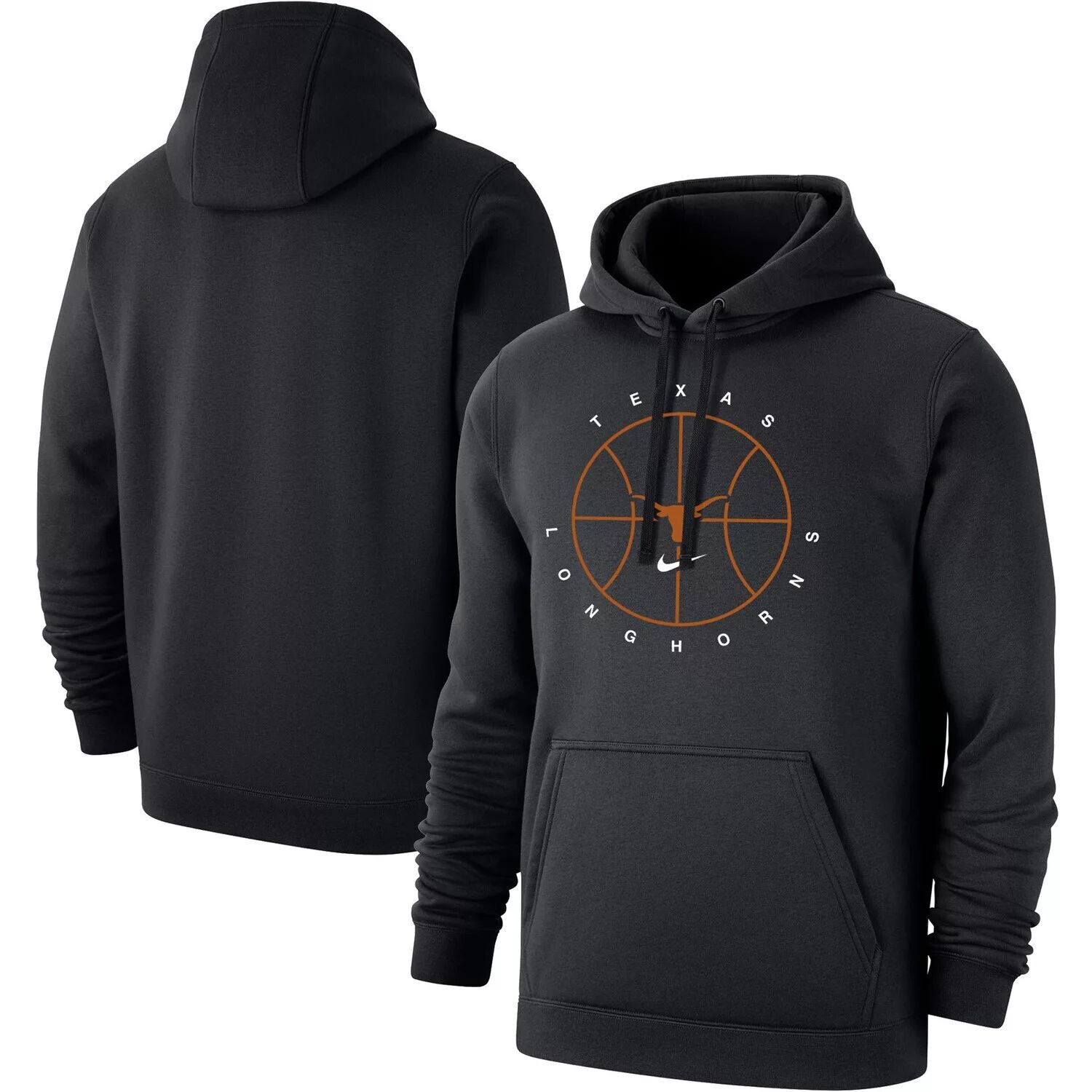 Мужской черный флисовый пуловер с капюшоном Texas Longhorns Basketball Icon Club Nike
Мужской черный флисовый пуловер с капюшоном Texas Longhorns Basketball Icon Club Nike