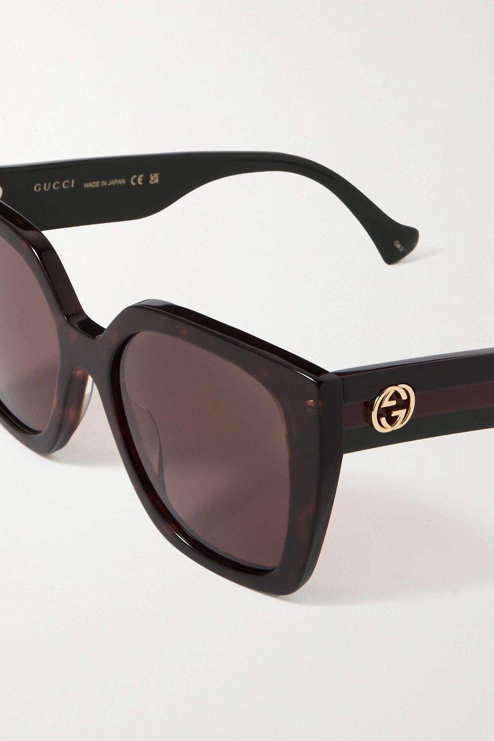 GUCCI EYEWEAR солнцезащитные очки GG Web в массивной квадратной оправе черепаховой расцветки из ацетата, принт черепаха
GUCCI EYEWEAR солнцезащитные очки GG Web в массивной квадратной оправе черепаховой расцветки из ацетата, принт черепаха