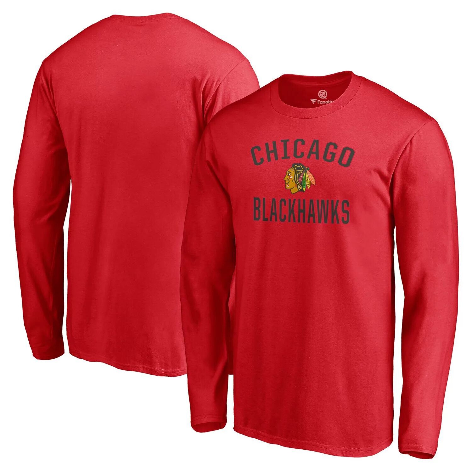 Мужская красная футболка Fanatics с логотипом Chicago Blackhawks Team Victory Arch с длинными рукавами
Мужская красная футболка Fanatics с логотипом Chicago Blackhawks Team Victory Arch с длинными рукавами