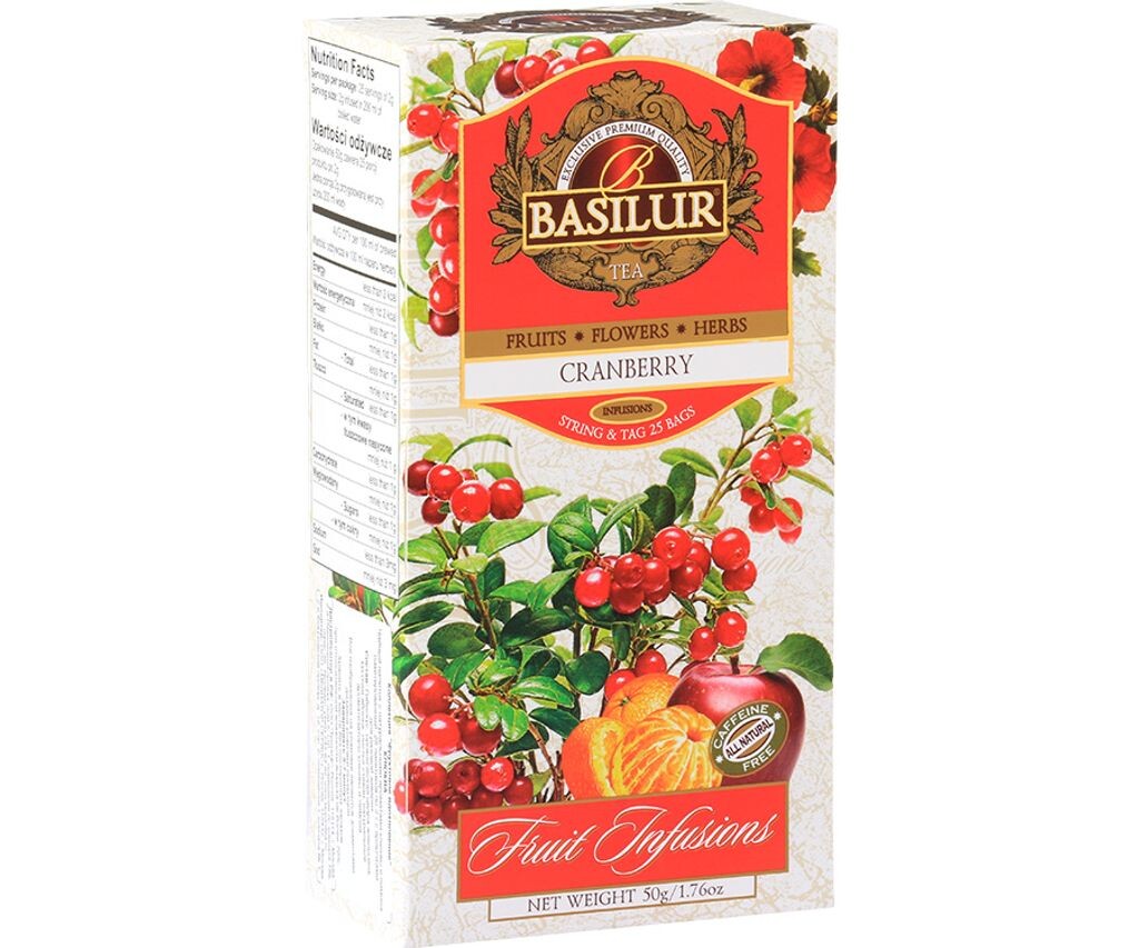 Фруктовый чай BASILUR без кофеина с листьями гибискуса, стевией, цедрой яблока и апельсина 25х2г
Фруктовый чай BASILUR без кофеина с листьями гибискуса, стевией, цедрой яблока и апельсина 25х2г