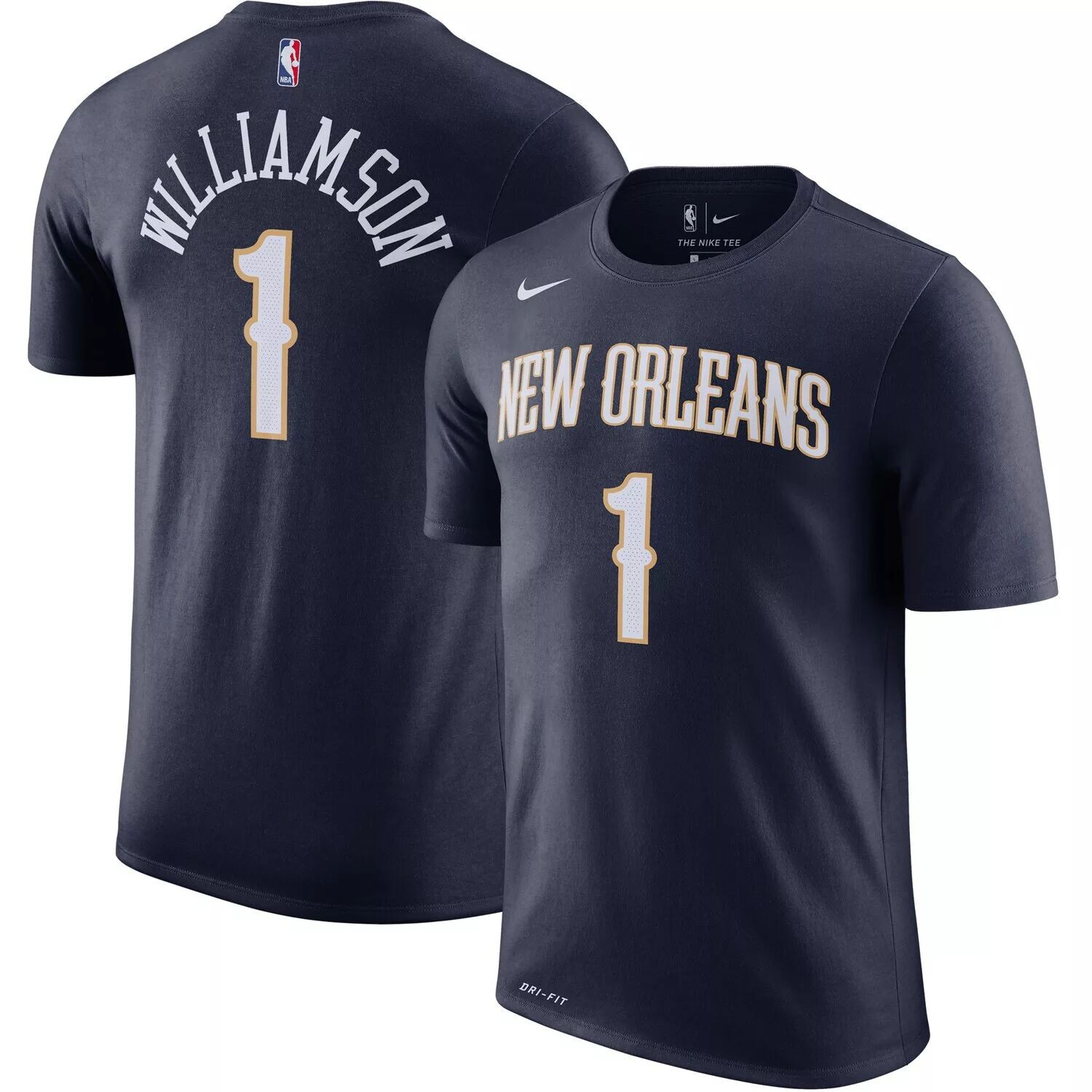 Мужская футболка Nike Zion Williamson Navy New Orleans Pelicans 2019/2020 с именем и номером Performance
Мужская футболка Nike Zion Williamson Navy New Orleans Pelicans 2019/2020 с именем и номером Performance
