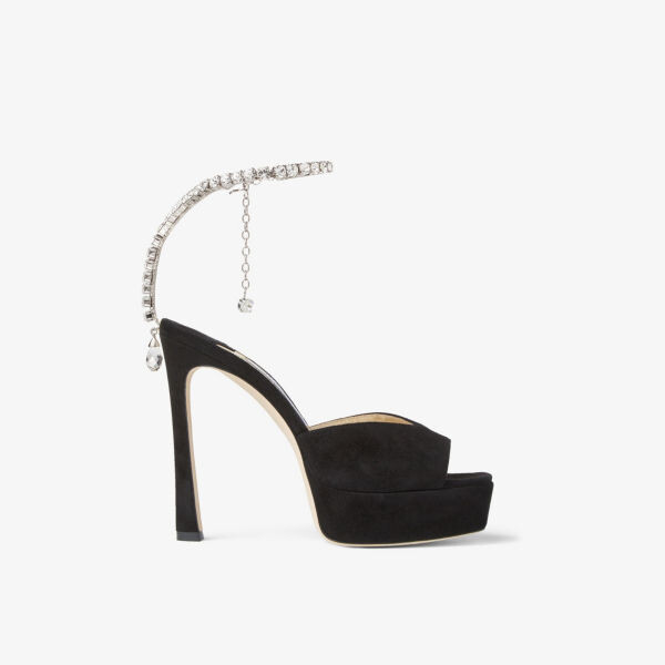 Босоножки saeda на каблуке из замши, украшенные кристаллами Jimmy Choo, черный
Босоножки saeda на каблуке из замши, украшенные кристаллами Jimmy Choo, черный