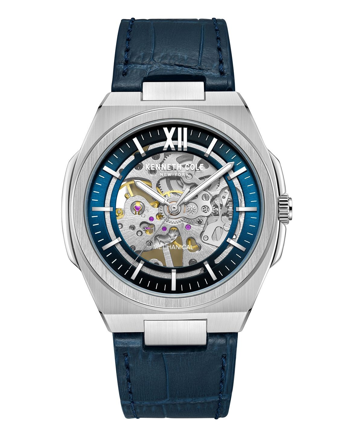 Мужские механические часы из натуральной кожи синего цвета, 43 мм Kenneth Cole New York
Мужские механические часы из натуральной кожи синего цвета, 43 мм Kenneth Cole New York