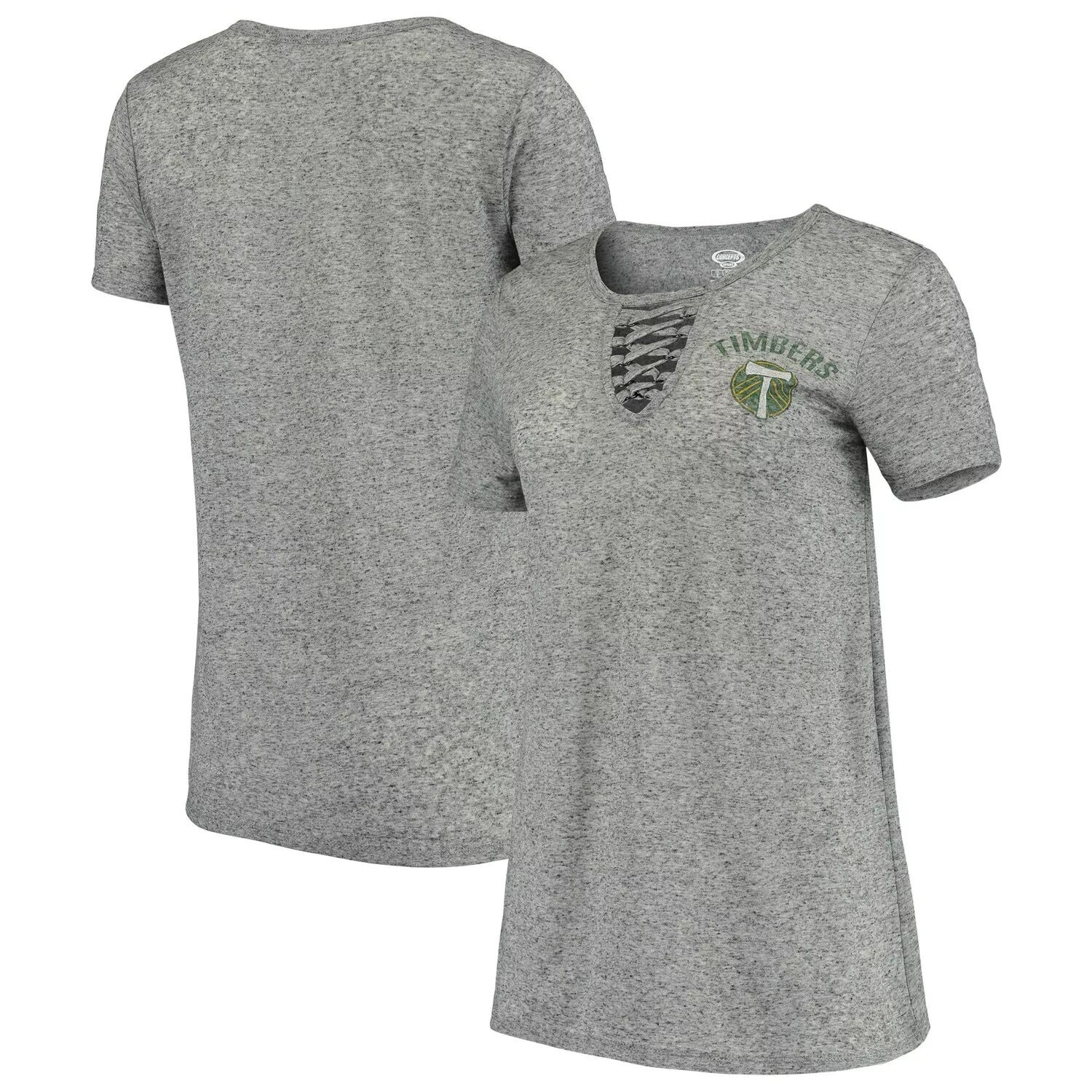 Женская серая футболка Concepts Sport Portland Timbers Podium со шнуровкой, Серый
Женская серая футболка Concepts Sport Portland Timbers Podium со шнуровкой, Серый