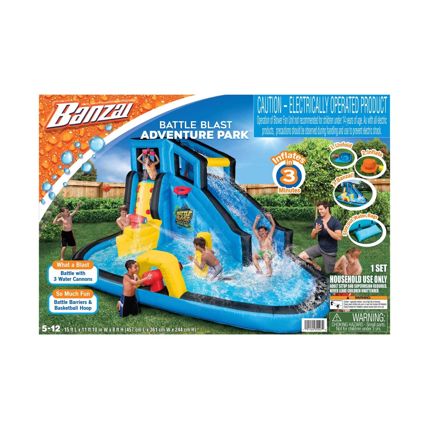 Надувной аквапарк Banzai Battle Blast, игровой центр, водная горка, стена для скалолазания и водный бассейн Banzai
Надувной аквапарк Banzai Battle Blast, игровой центр, водная горка, стена для скалолазания и водный бассейн Banzai