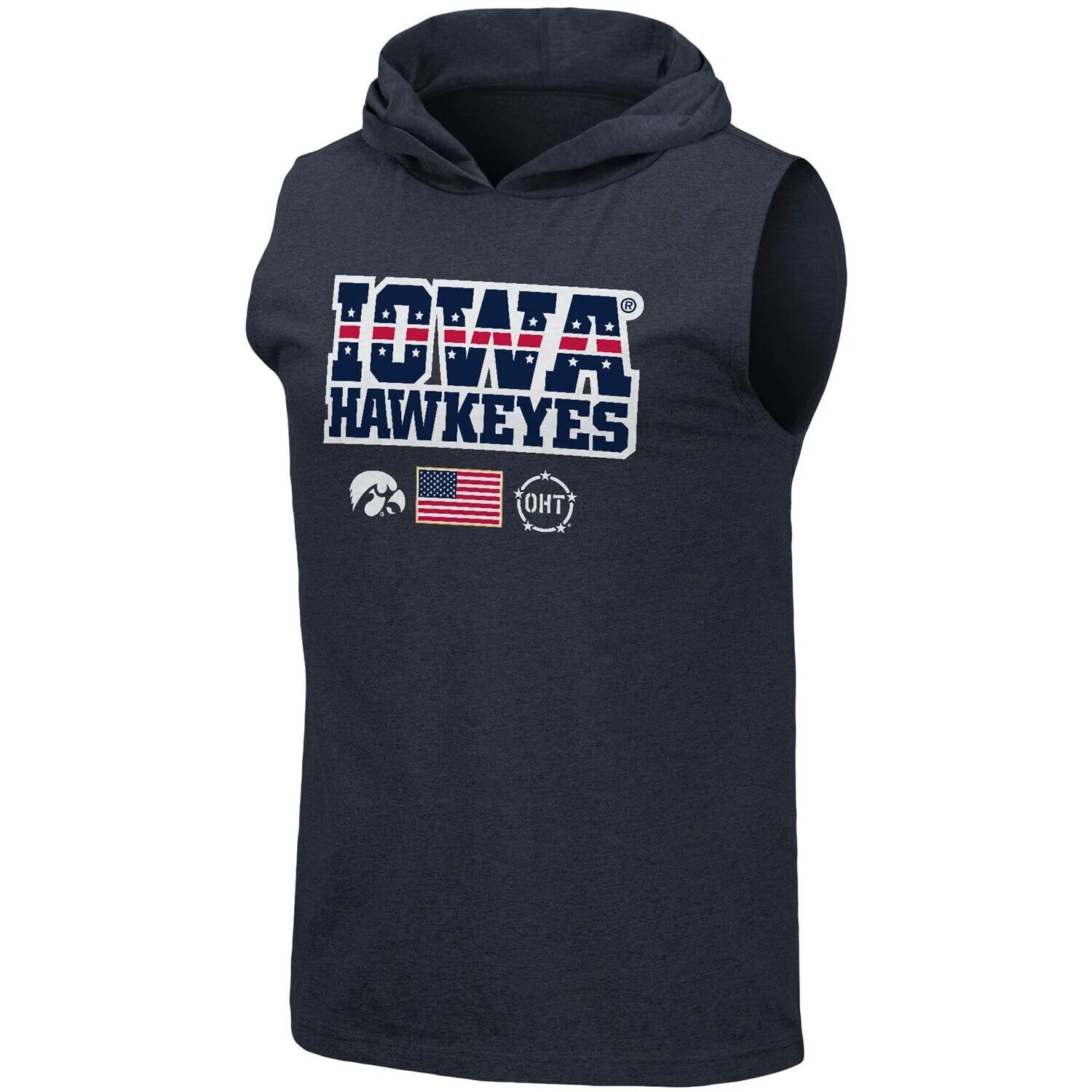 Мужская футболка без рукавов с капюшоном Colosseum Navy Iowa Hawkeyes OHT Military Appreciation Americana
Мужская футболка без рукавов с капюшоном Colosseum Navy Iowa Hawkeyes OHT Military Appreciation Americana