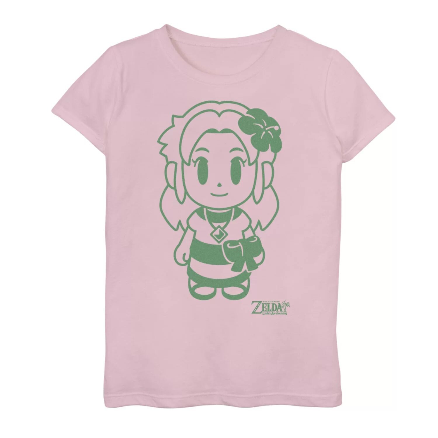 Зеленая футболка с портретом и рисунком Nintendo для девочек 7–16 лет, Nintendo Legend Of Zelda Links Awakening Marin Licensed Character, розовый
Зеленая футболка с портретом и рисунком Nintendo для девочек 7–16 лет, Nintendo Legend Of Zelda Links Awakening Marin Licensed Character, розовый