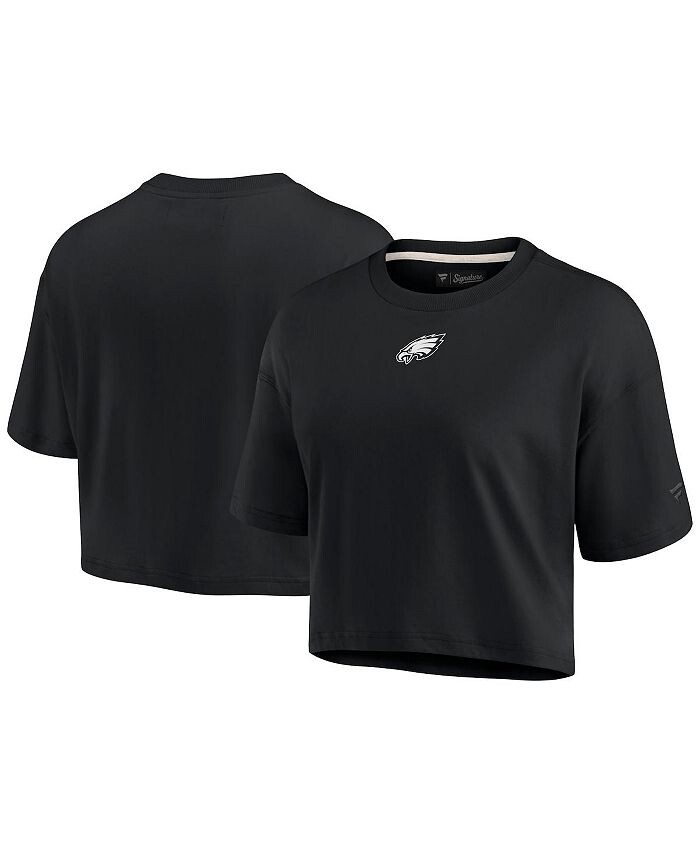 Женская черная укороченная футболка Philadelphia Eagles Super Soft свободного кроя с короткими рукавами Fanatics Signature, черный
Женская черная укороченная футболка Philadelphia Eagles Super Soft свободного кроя с короткими рукавами Fanatics Signature, черный