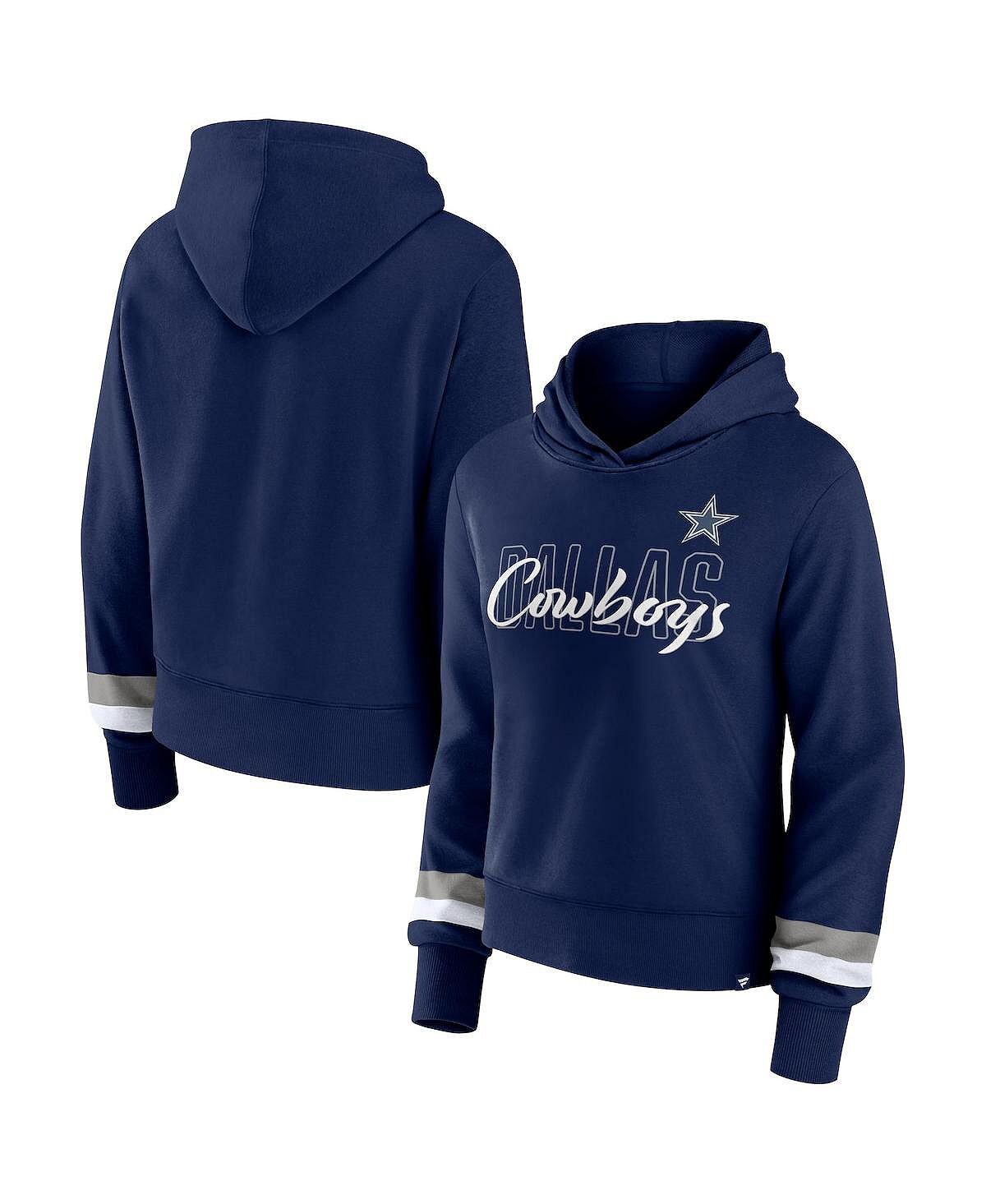 Женский темно-синий пуловер с капюшоном с логотипом Dallas Cowboys Fanatics, темно-синий
Женский темно-синий пуловер с капюшоном с логотипом Dallas Cowboys Fanatics, темно-синий